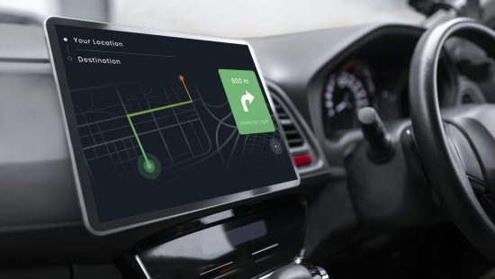Gps system in a smart car Gps system in a smart car